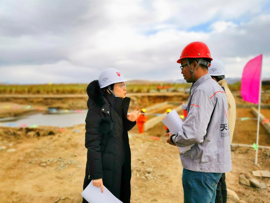 不懼嚴(yán)寒、攻堅(jiān)克難，天晟源環(huán)保人奮戰(zhàn)在紅原